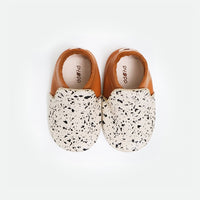 Baby Scandinavian Loafers - Caramel White Splash - Pyopp