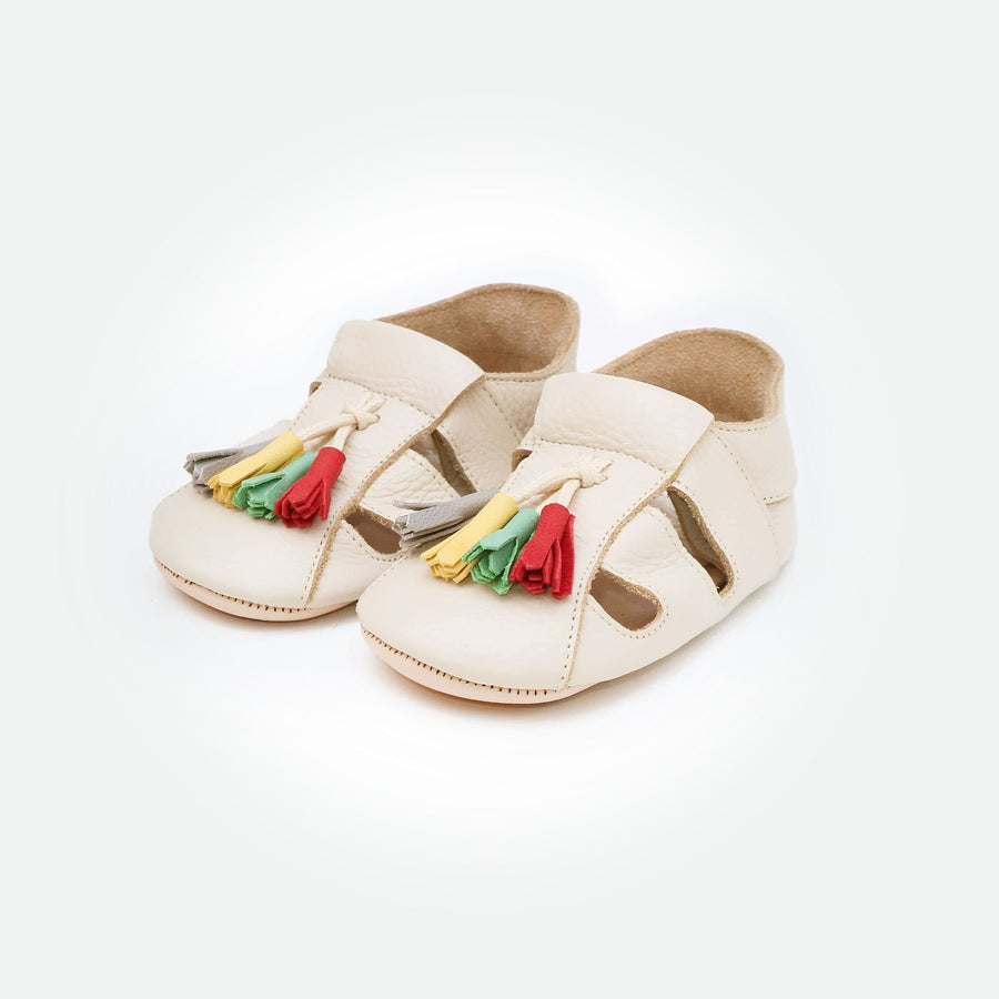 Bora Moccasins Sandals - Ivory - Pyopp