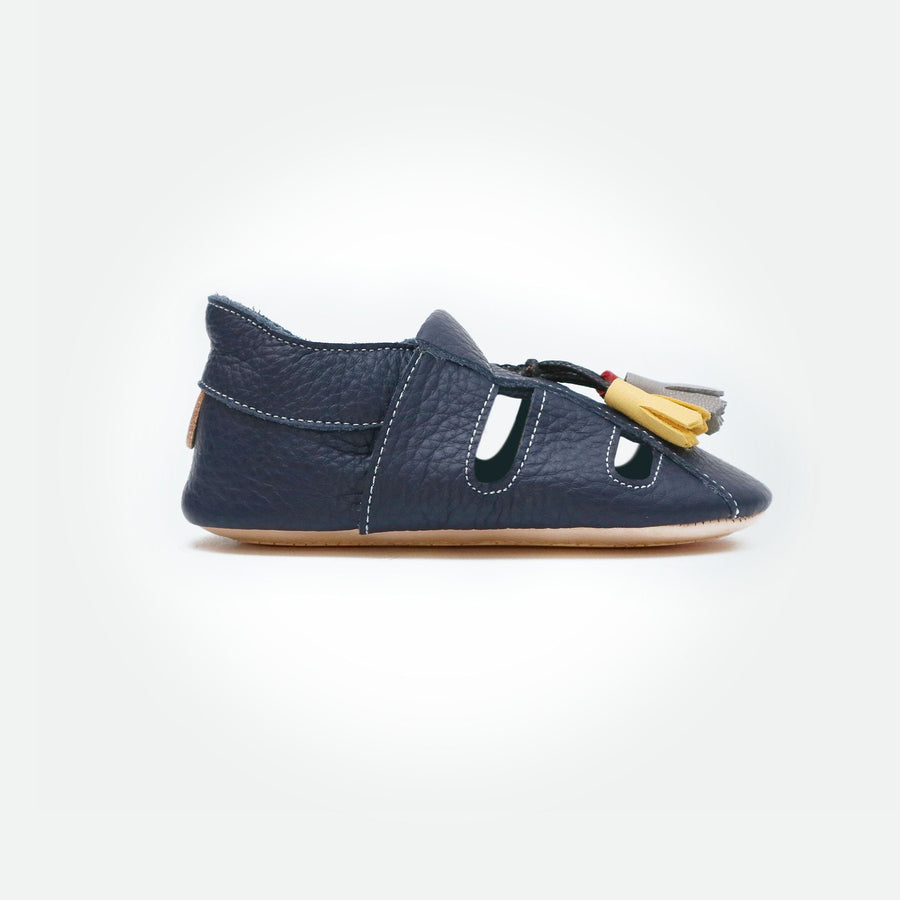 Bora Moccasins Sandals - Navy - Pyopp