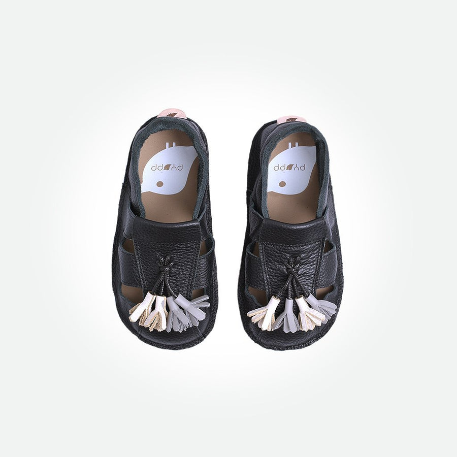 Sample Sale of Kids Bora Moccasins Sandals - Black - Pyopp