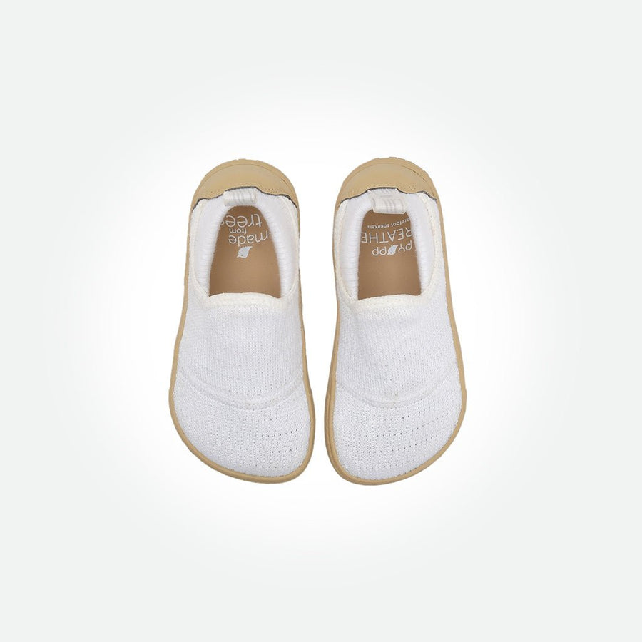 Sample Sale Poro Barefoot Sneakers - White On Beige - Pyopp