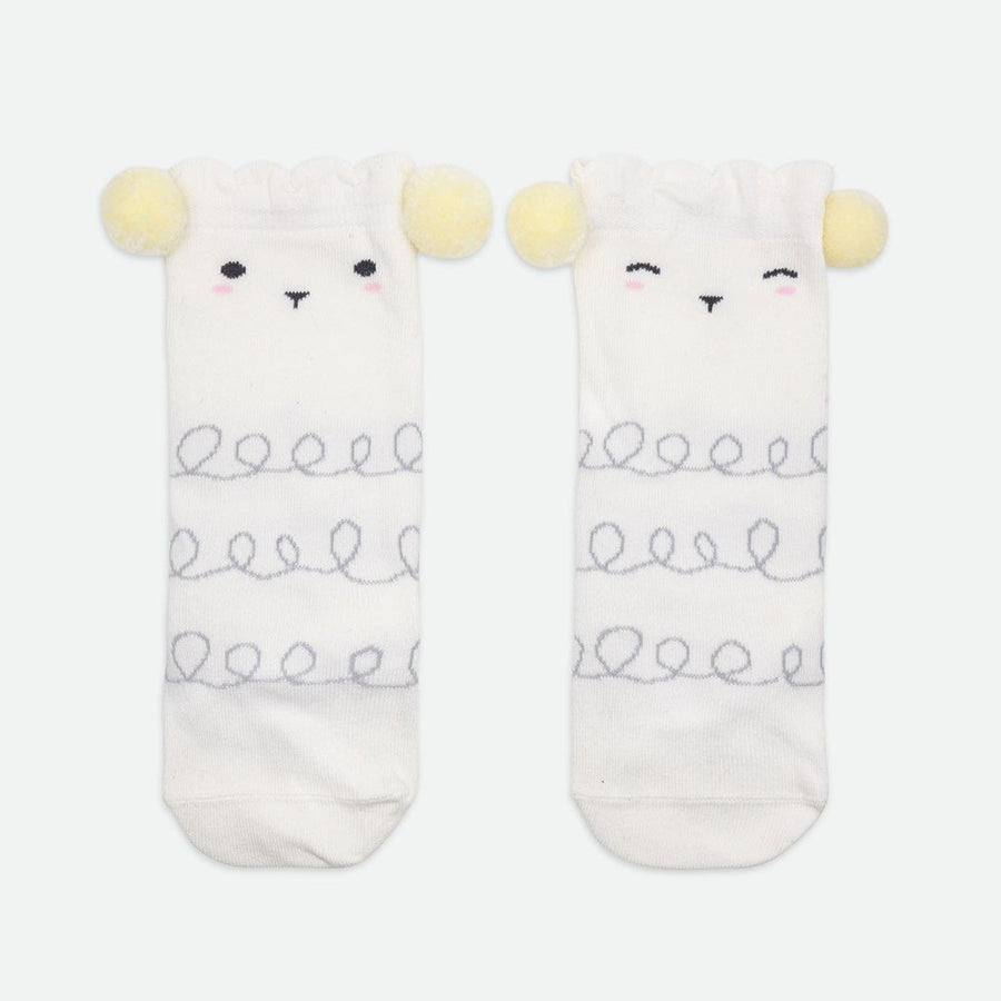 Socks - Baba White Sheep - Pyopp